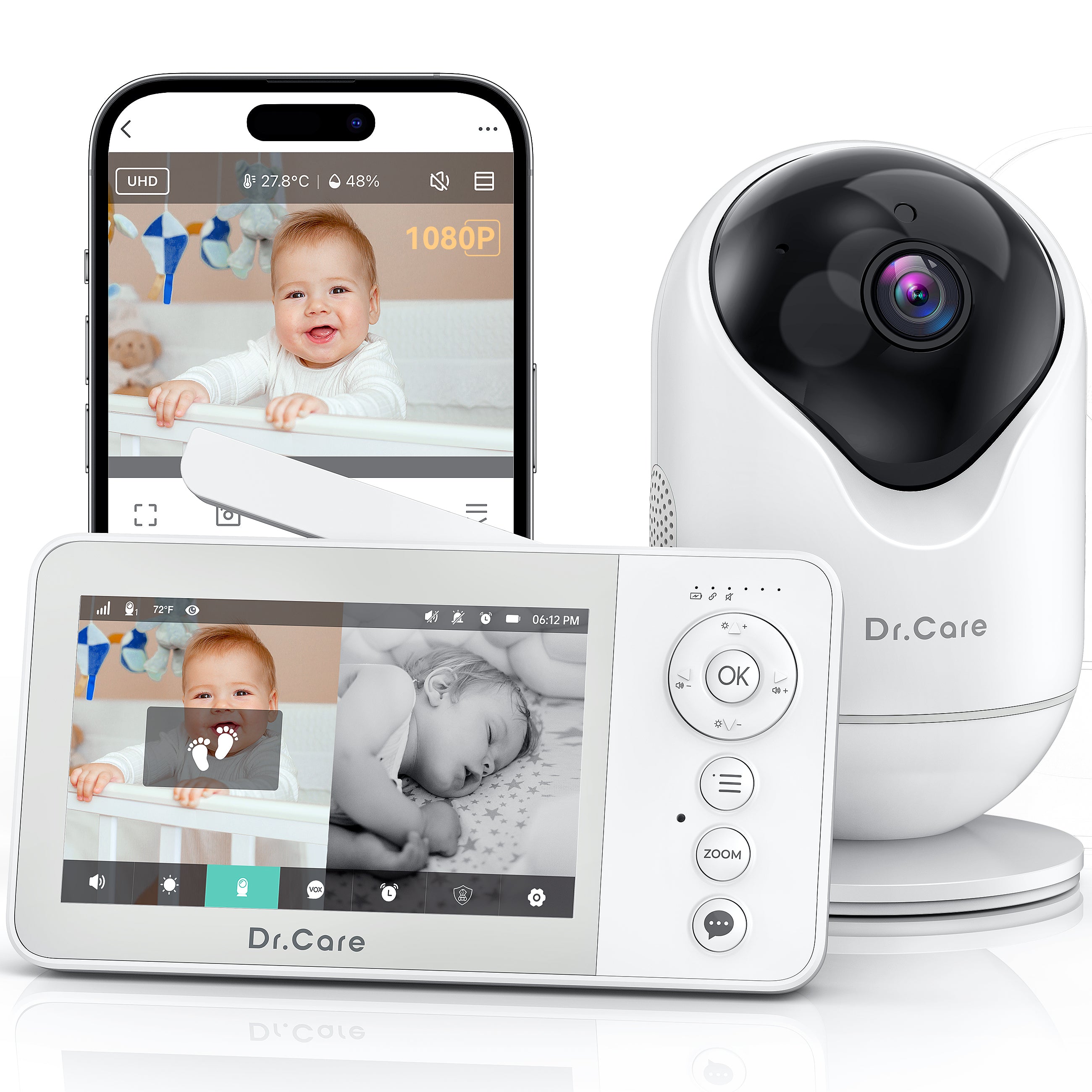 VistaView Lite RB Smart WiFi Baby Monitor-DC-SBM002