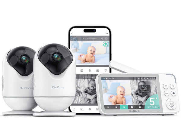 Dr.Care VistaView Smart WiFi Baby Monitor 2 Camera Set (DC-SBM001 Dual)