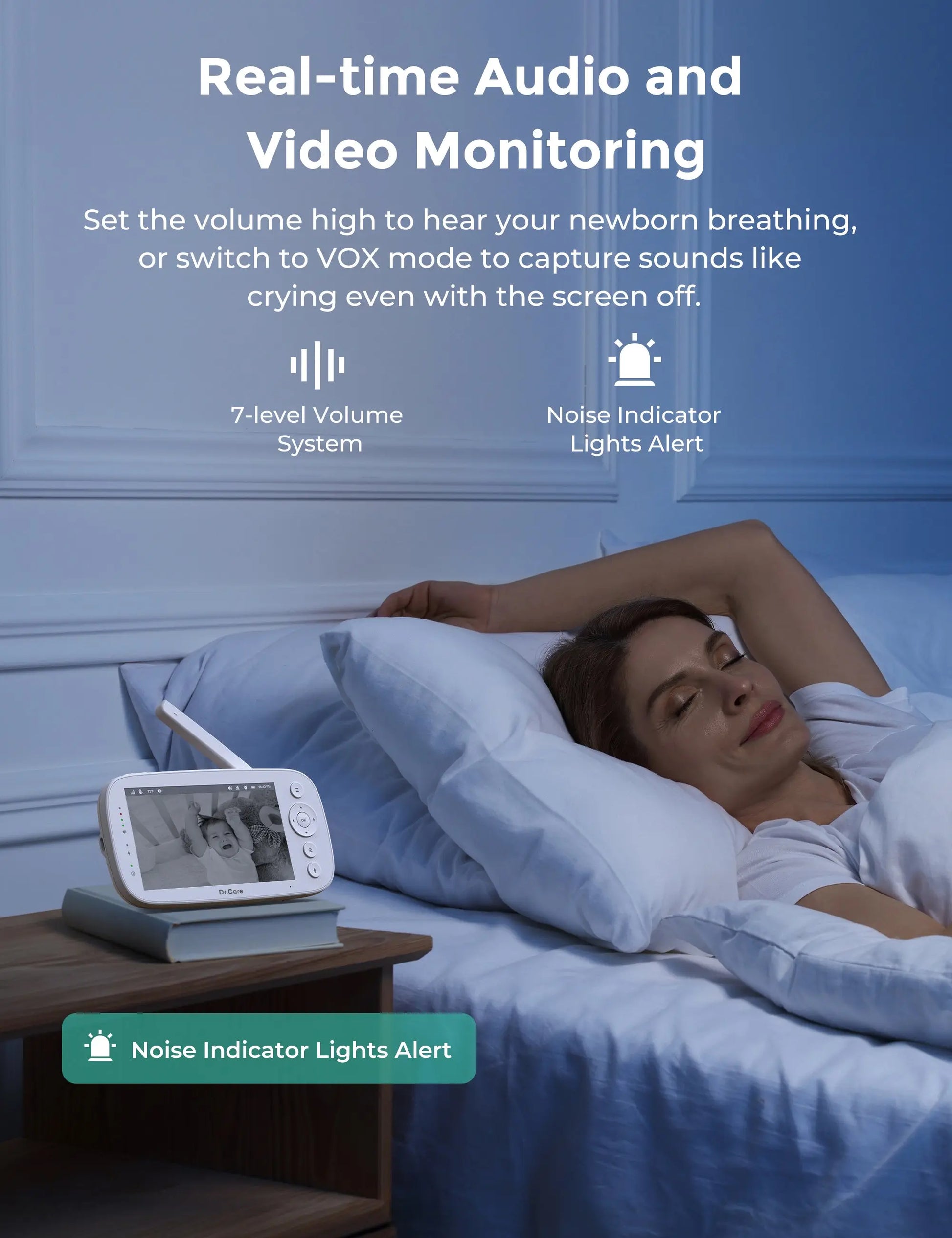 NovaView Pro 5" 1080P Video Baby Monitor - BBM001 Pro Dr.Care