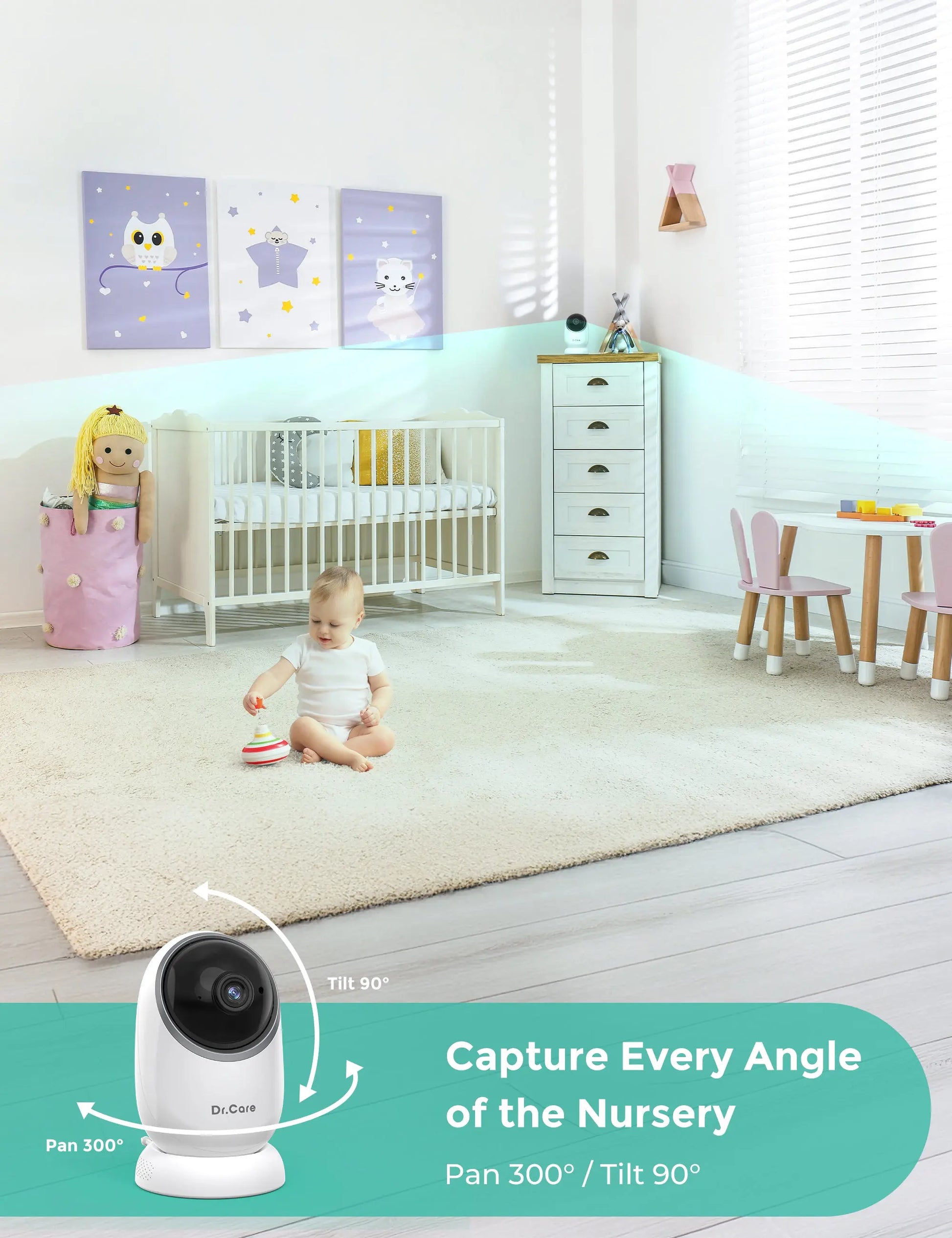 NovaView Pro 5" 1080P Video Baby Monitor - BBM001 Pro Dr.Care