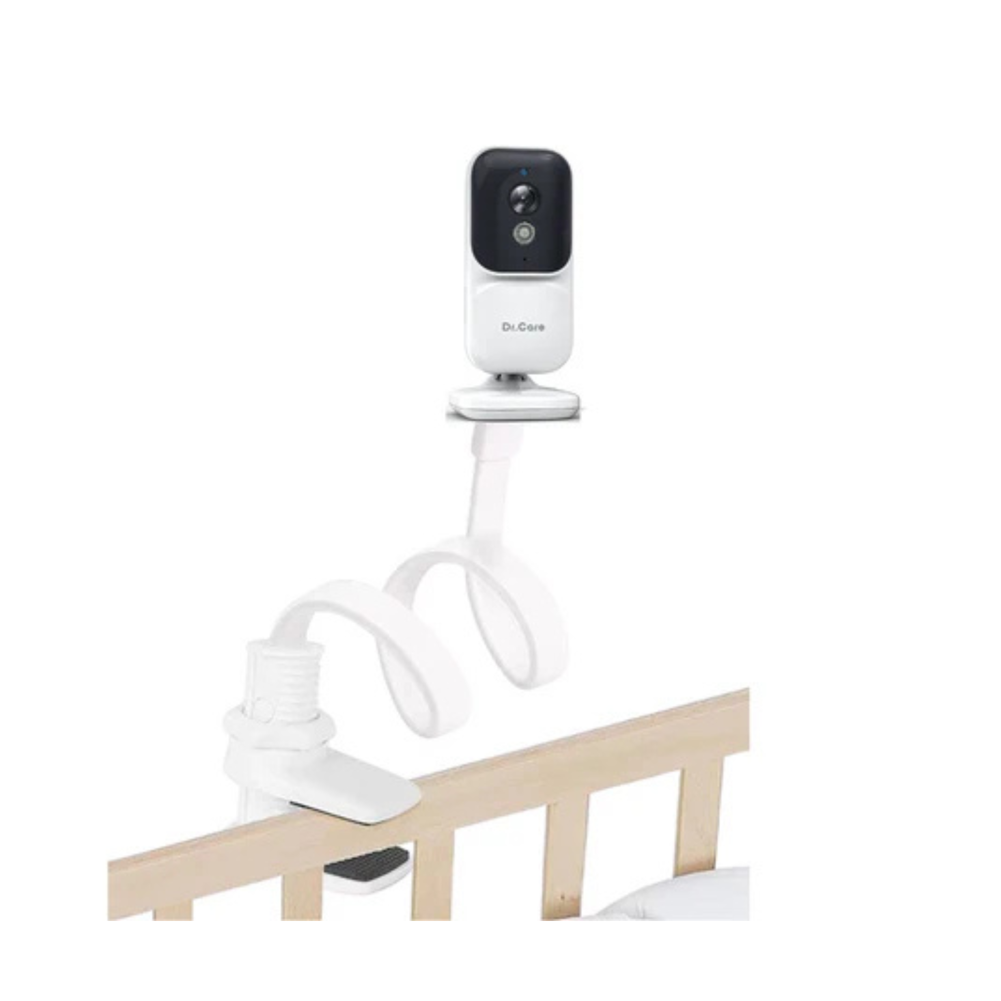 Dr. Care Baby Monitor Stand – Adjustable and Flexible Camera Clip Clamp Mount for Baby Room