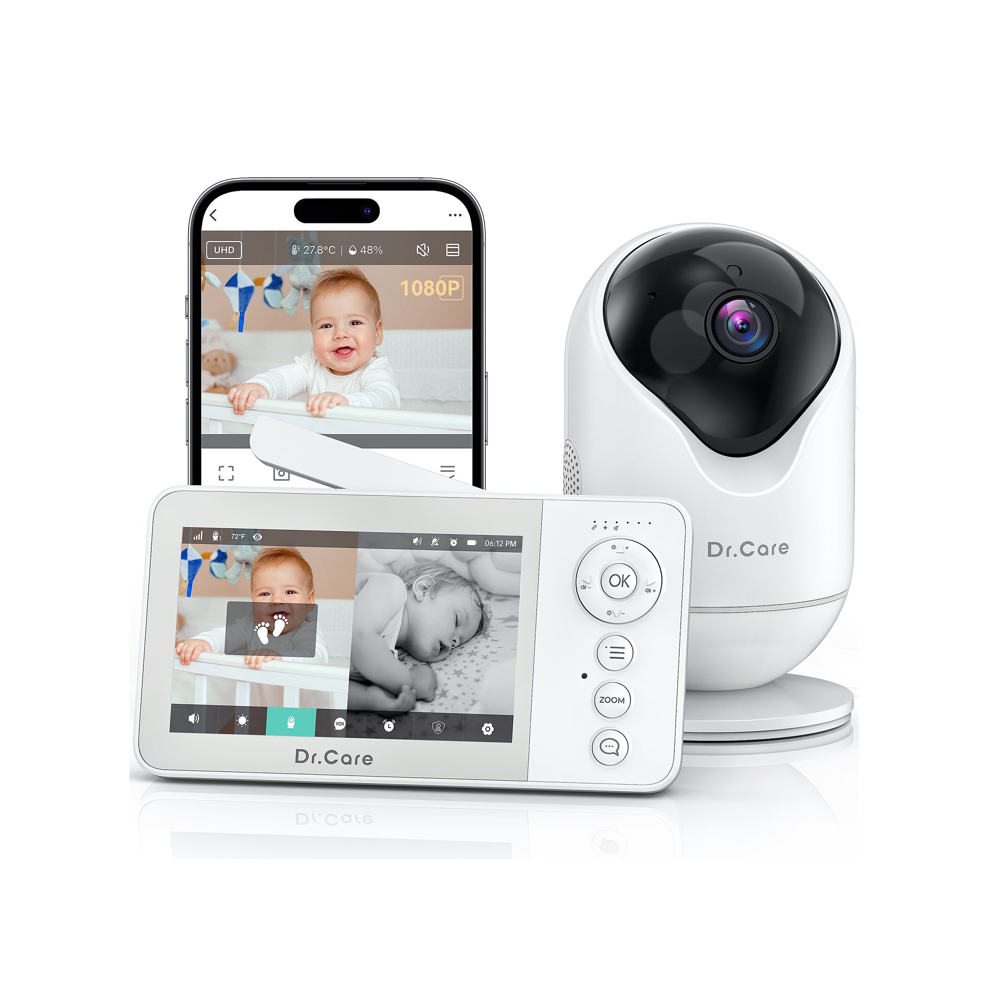 Dr.Care VistaView Lite RB Smart WiFi Baby Monitor-DC-SBM002