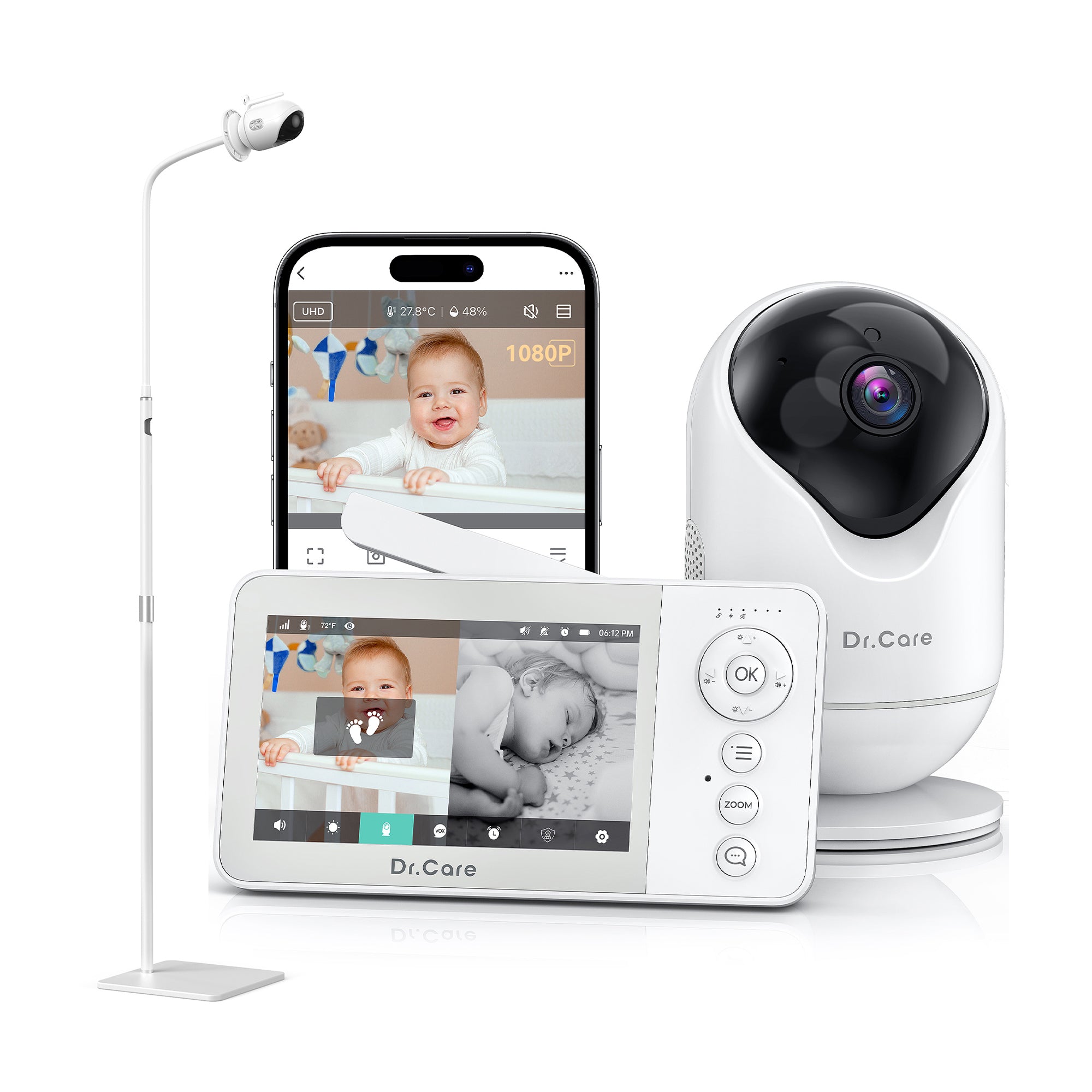 Dr.Care VistaView Lite RB Smart WiFi Baby Monitor-DC-SBM002
