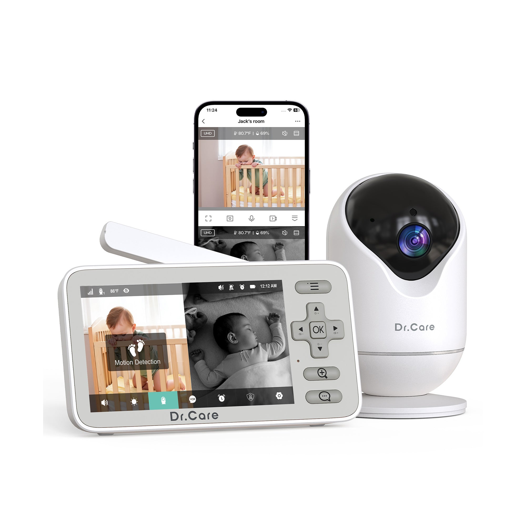 Dr.Care VistaView Lite Smart WiFi Baby Monitor-DC-SBM005