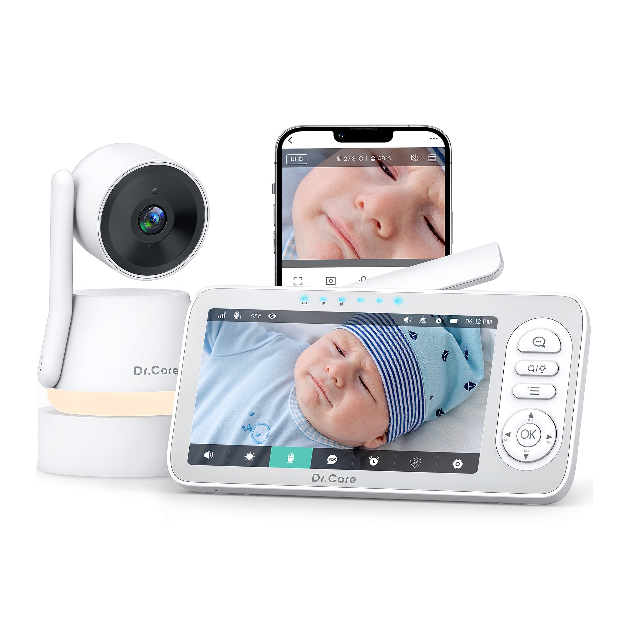 Dr.Care LumiView Plus Smart WiFi Baby Monitor-DC-SBM006