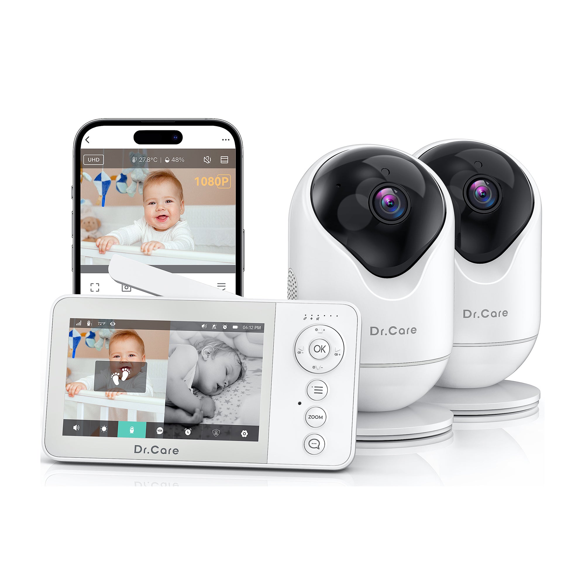 Dr.Care VistaView Lite RB Smart WiFi Baby Monitor-DC-SBM002