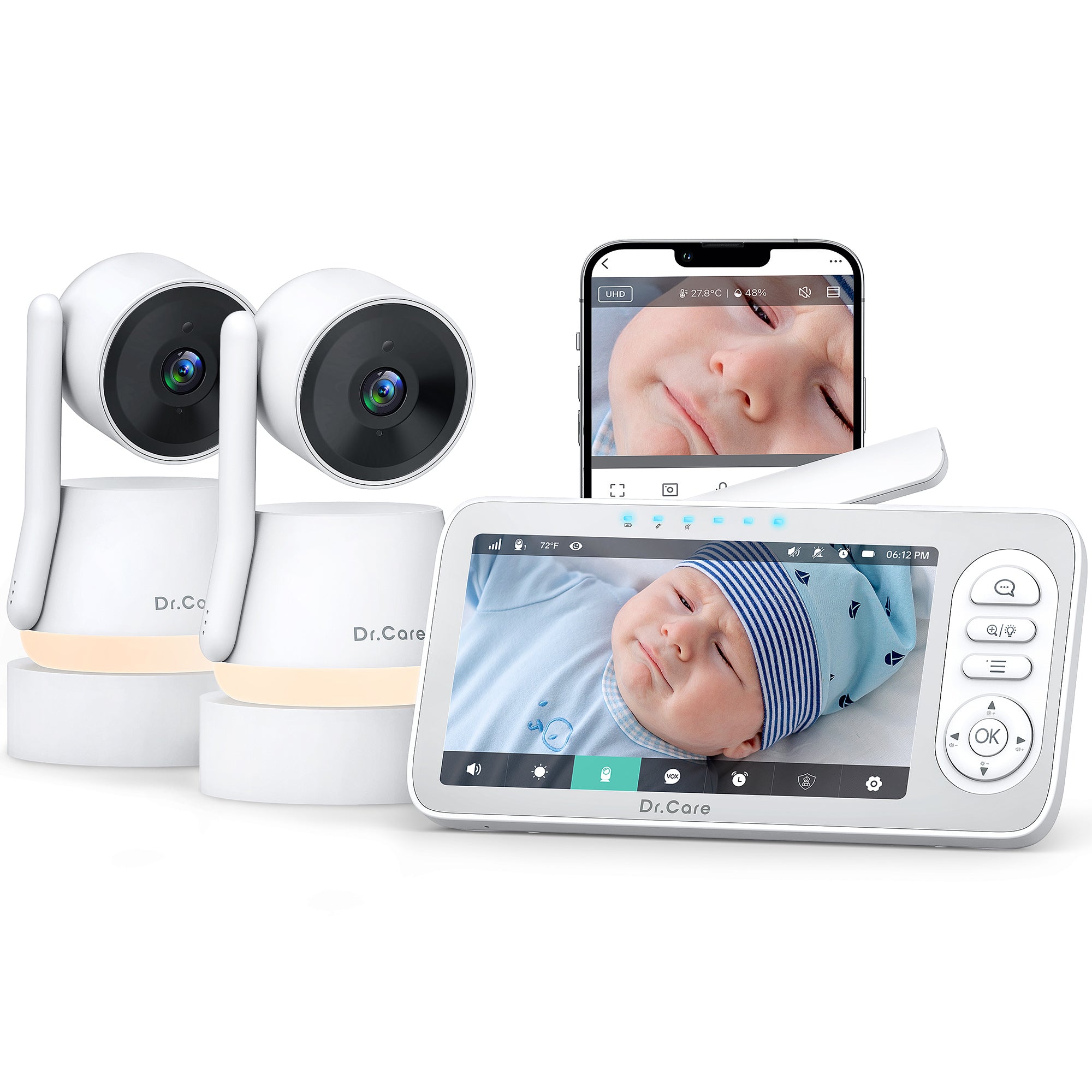 Dr.Care LumiView Plus Smart WiFi Baby Monitor-DC-SBM006