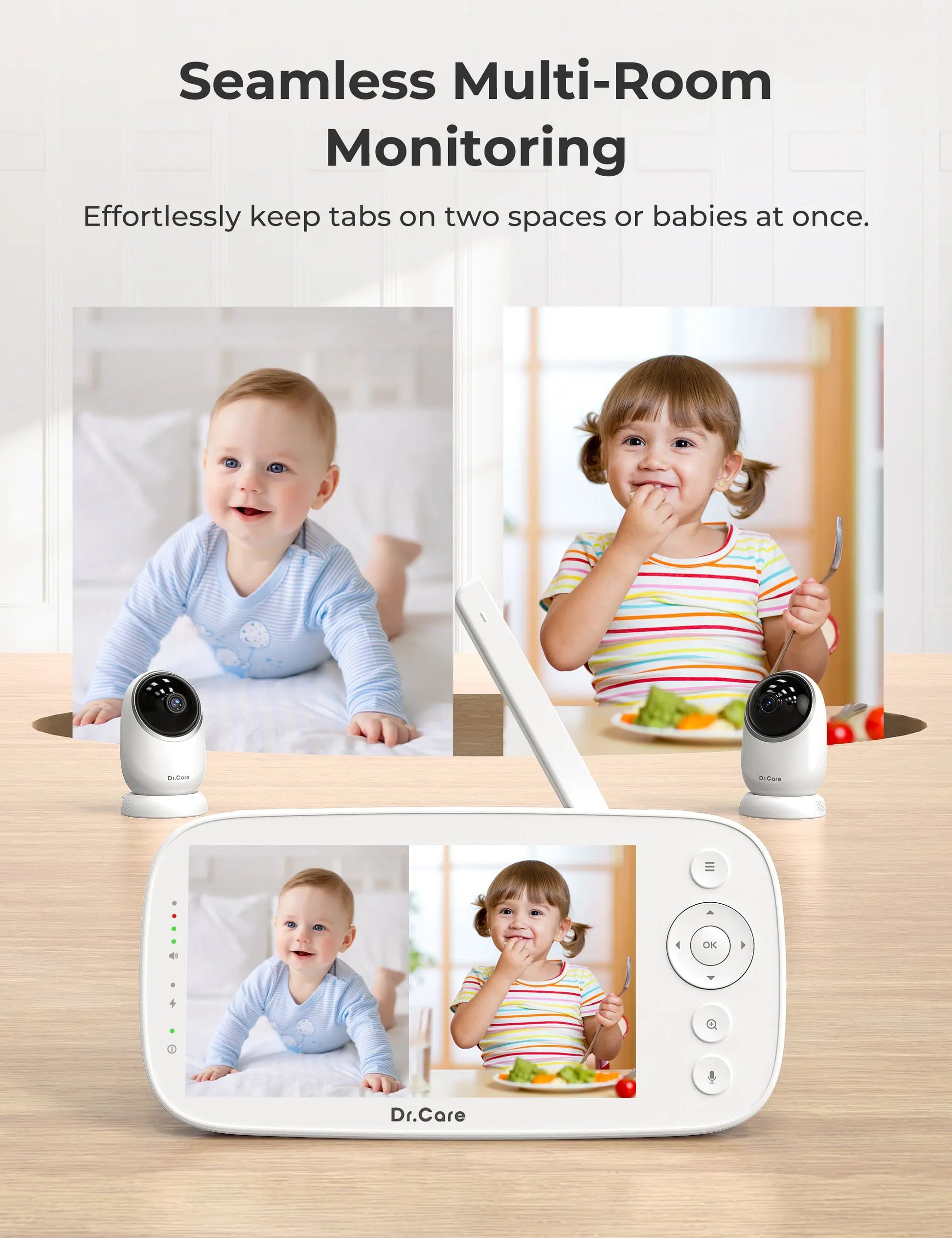 NovaView Pro 5" 1080P Video Baby Monitor - BBM001 Pro Dr.Care
