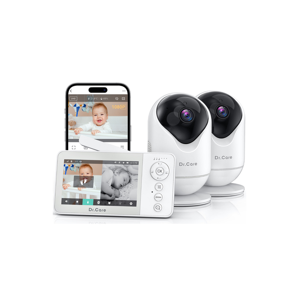 VistaView Lite RB Smart Baby Monitor with 2 Cameras - SBM002