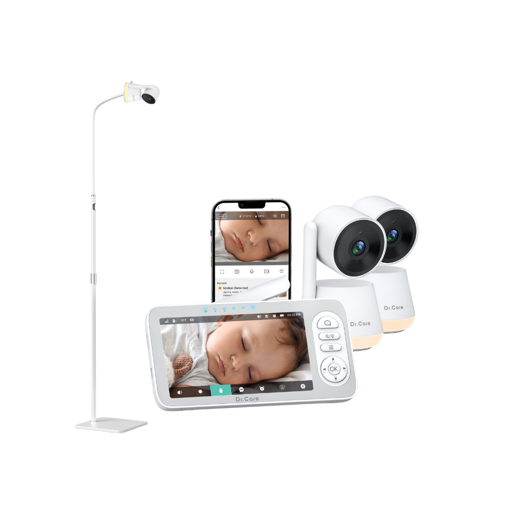 LumiView Plus 5.5" 2K Smart WiFi Baby Monitor - SBM006