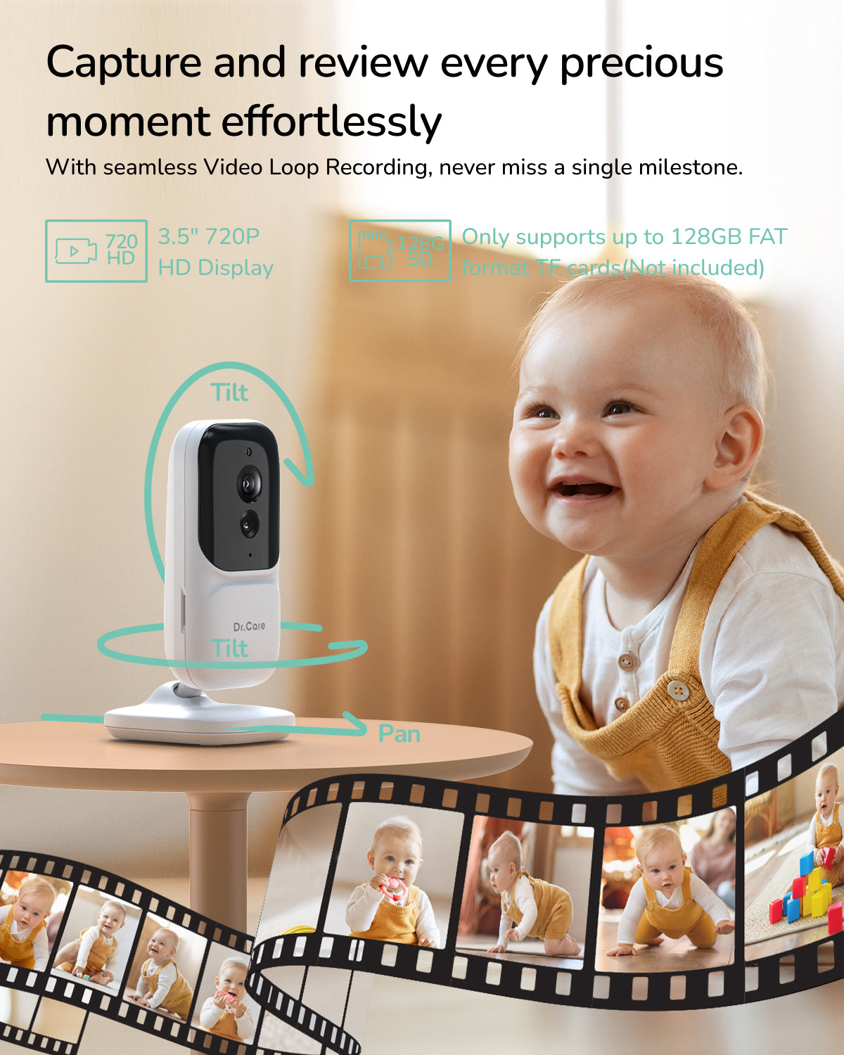 NeoView 2,8" 480P Video-Babyphone - BBM002